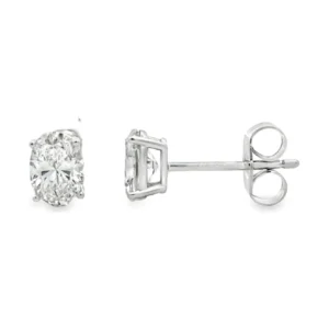 Oval Lab Diamond Earrings