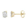 Oval Lab Diamond Stud Earrings