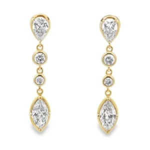 Drop Diamond Earrings