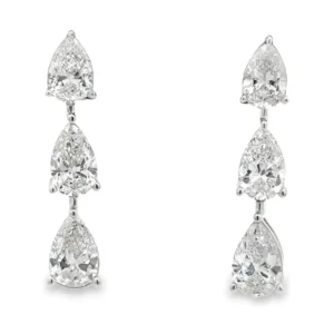Pear Drop Diamond Earrings