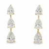Pear Diamond Drop Earrings