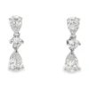 Pear Diamond Drop Earrings