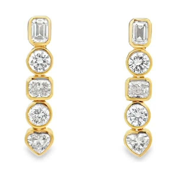 Multi Shape Drop Earrings