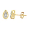 Pear Diamond Stud Earrings