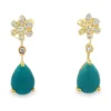 Turquoise Teardrop Drop Earrings