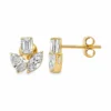 Cluster Diamond Stud Earrings