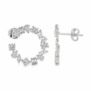 Multi Shape Diamond Earrings