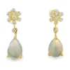 Pear Opal Drop Earrings