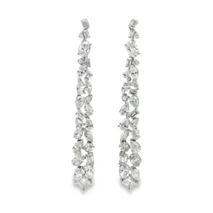 Cascading Diamond Drop Earrings