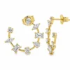 Multi Shape Hoop Earrings
