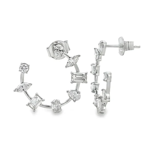 Multi Shape Hoop Earrings