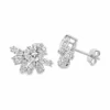 Cluster Diamond Stud Earrings
