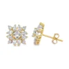 Cluster Diamond Stud Earrings