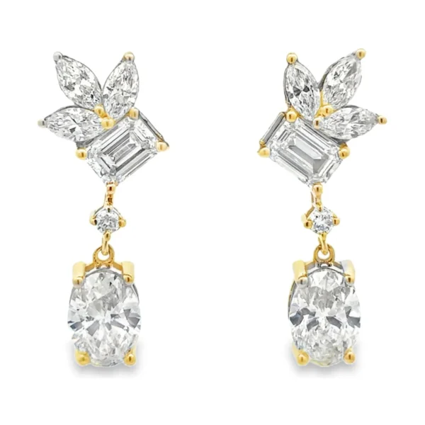 Lab Grown Diamond Drop Earrings
