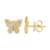 Butterfly Diamond Stud Earrings