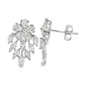 Marquise Cluster Stud Earrings