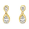 Pear Diamond Drop Earrings