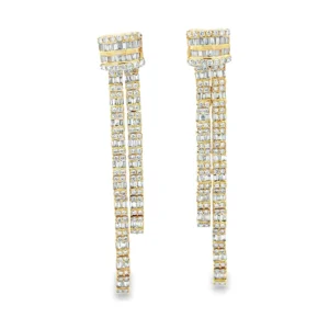 Diamond Dangle Drop Earrings