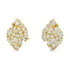 Diamond Cluster Stud Earrings