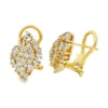Diamond Cluster Stud Earrings