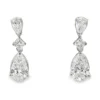 Pear Diamond Drop Earrings
