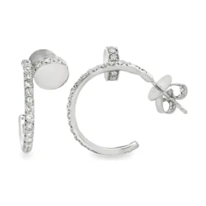 Diamond Hoop Earrings