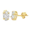 Oval Lab-Grown Diamond Earrings