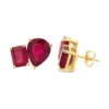 Pear Emerald Cut Earrings