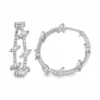 Marquise Diamond Hoop Earrings