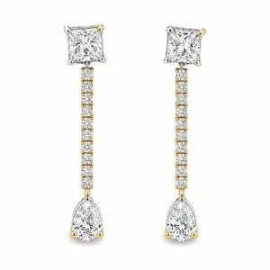 Drop Diamond Drop Earrings
