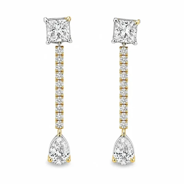 Drop Diamond Drop Earrings