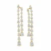 Pear Diamond Drop Earrings