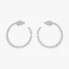 Diamond Snake Hoop Earrings