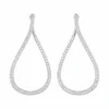 Teardrop Diamond Dangle Earrings