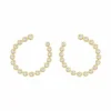 Diamond Bezel Hoop Earrings