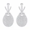 Pave Diamond Dangle Earrings