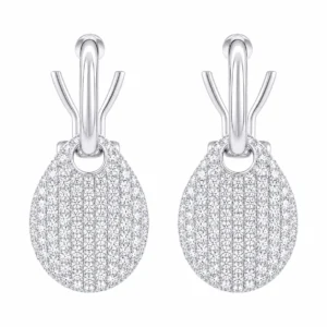Pave Diamond Dangle Earrings