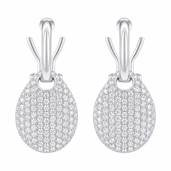 Pave Diamond Dangle Earrings