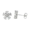 Floral Diamond Stud Earrings