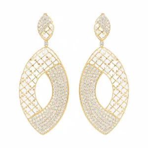 Marquise Openwork Dangle Earrings