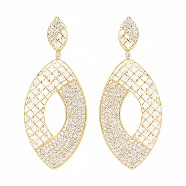 Marquise Openwork Dangle Earrings