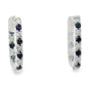 Sapphire Diamond Hoop Earrings