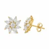 Floral Marquise Diamond Earrings