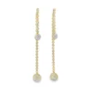 Diamond Linear Dangle Earrings