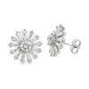 Sunburst Diamond Stud Earrings