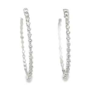 Diamond Hoop Earrings