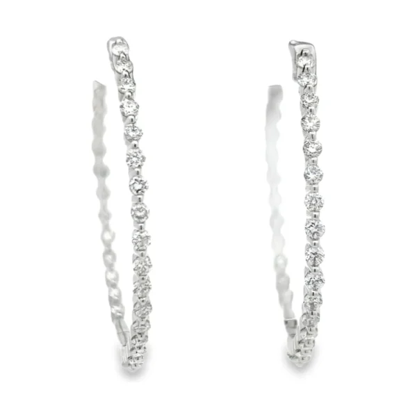 Diamond Hoop Earrings