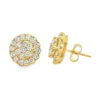 Cluster Diamond Stud Earrings