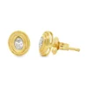 Oval Diamond Stud Earrings