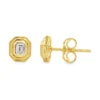 Emerald Cut Diamond Earrings